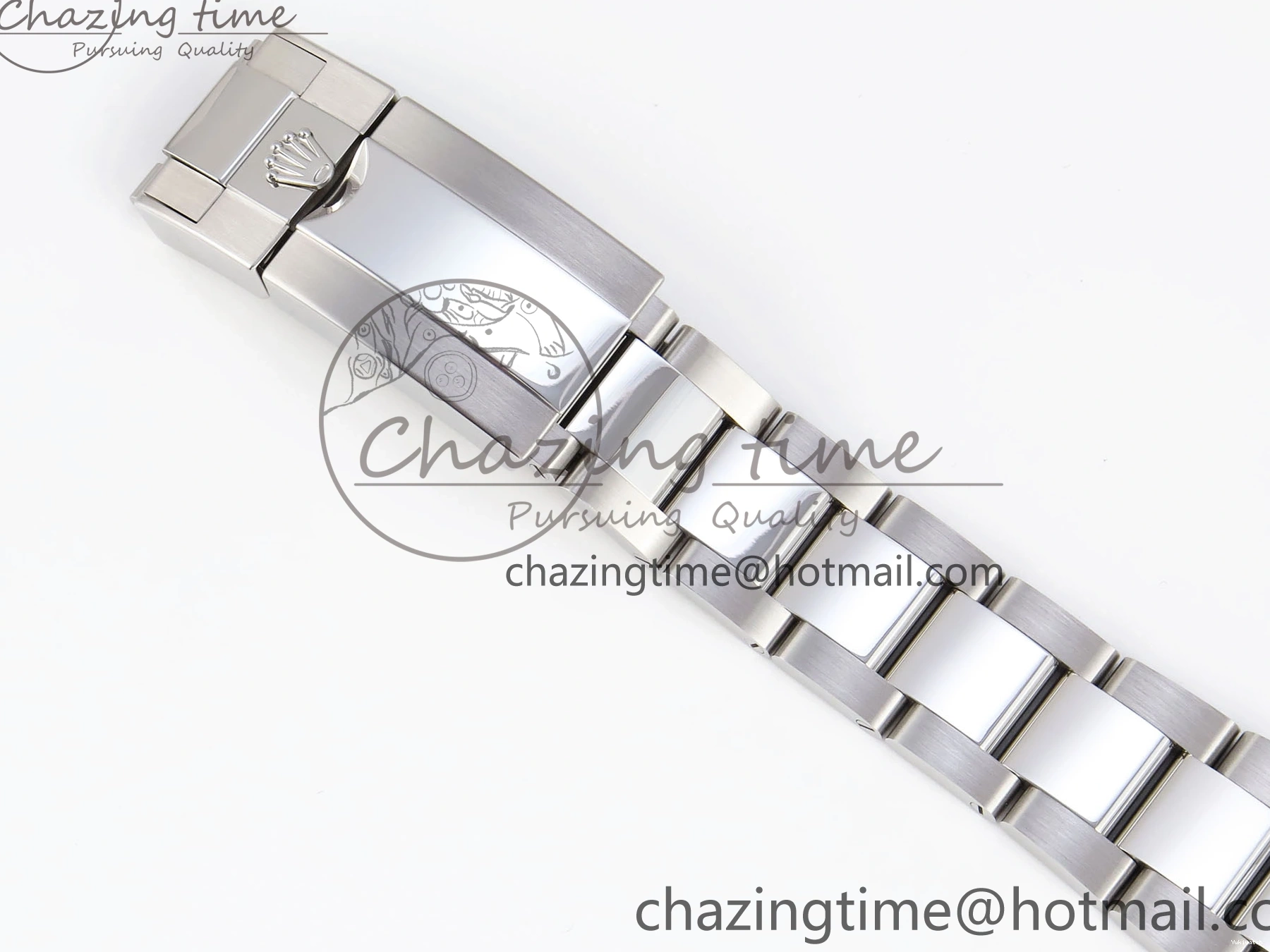 116509 OMF DIAL SS BEST ON A7750 DAYTONA BLUE MOVEMENT) SS STICK BRACELET (SLIM EDITION 1219